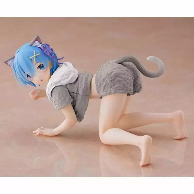 Re:zero - Starting Life In Another World Statuette Pvc Rem Cat Roomwear Version Renewal Edition